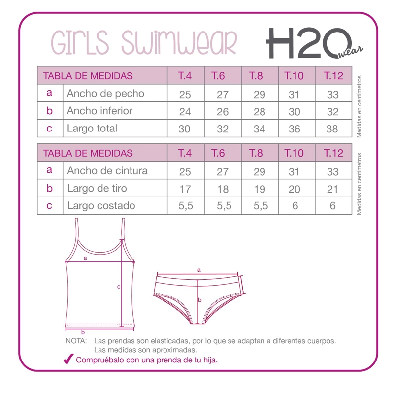 TRAJE DE BAÑO NIÑA TANKINI UV30+ H2O WEAR ROJO - 4