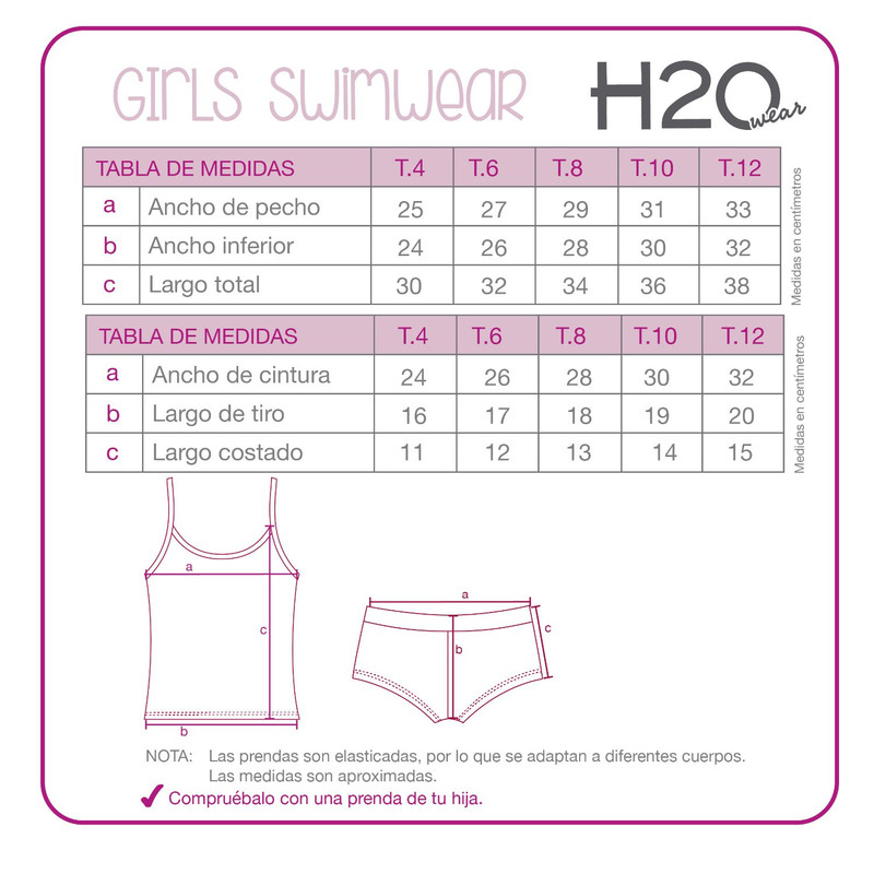 TRAJE DE BAÑO NIÑA TANKINI UV30+ H2O WEAR LILA - 1