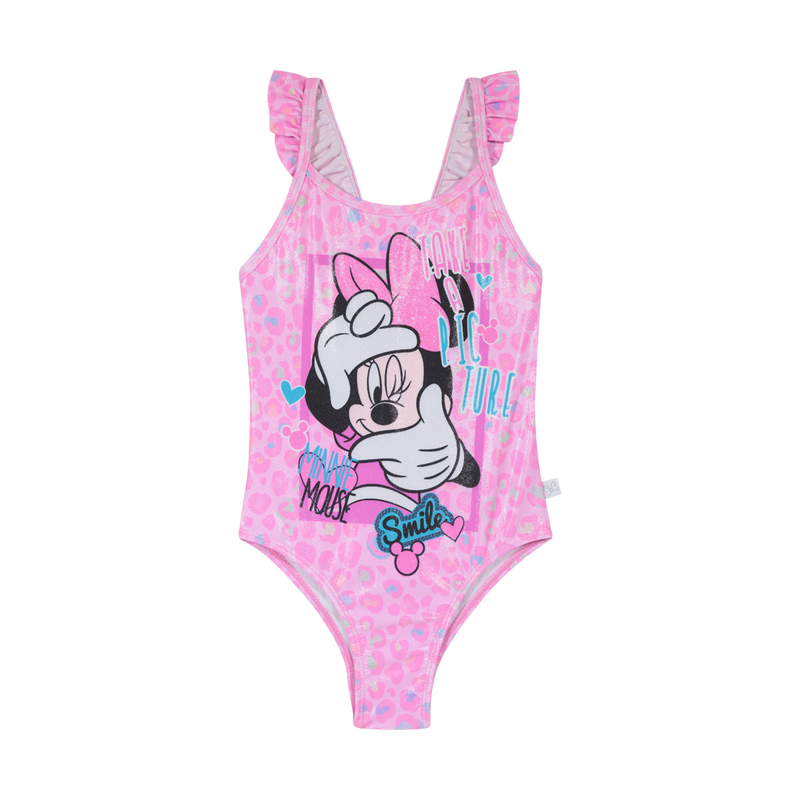 TRAJE DE BAÑO NIÑA DISNEY ROSADO ENTERO MINNIE - 1