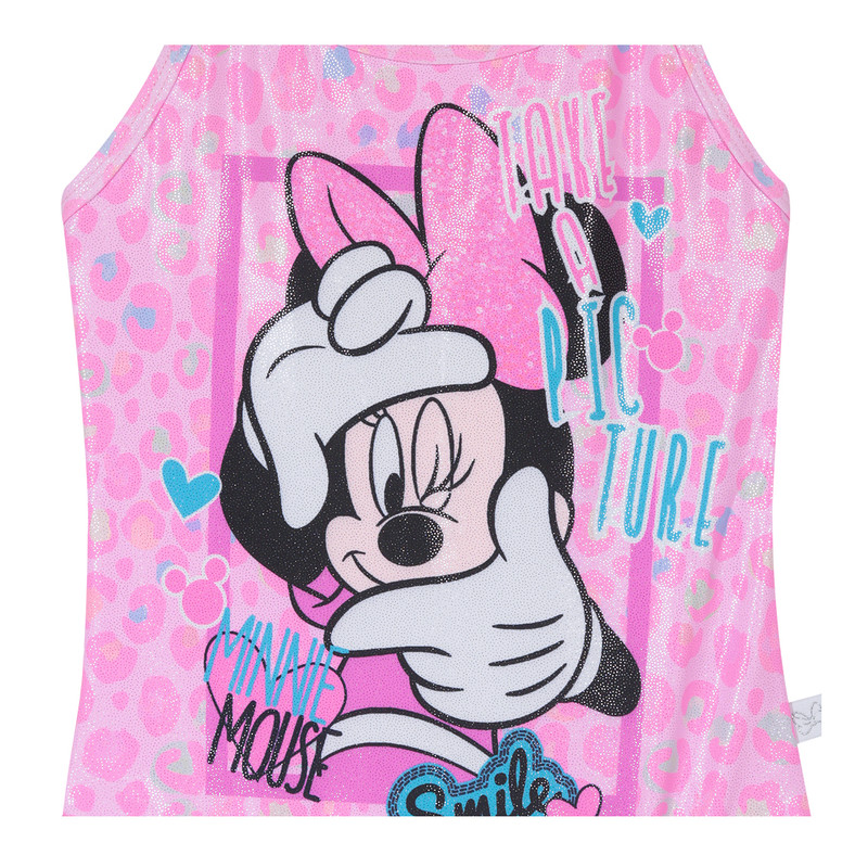 TRAJE DE BAÑO NIÑA DISNEY ROSADO ENTERO MINNIE - 3