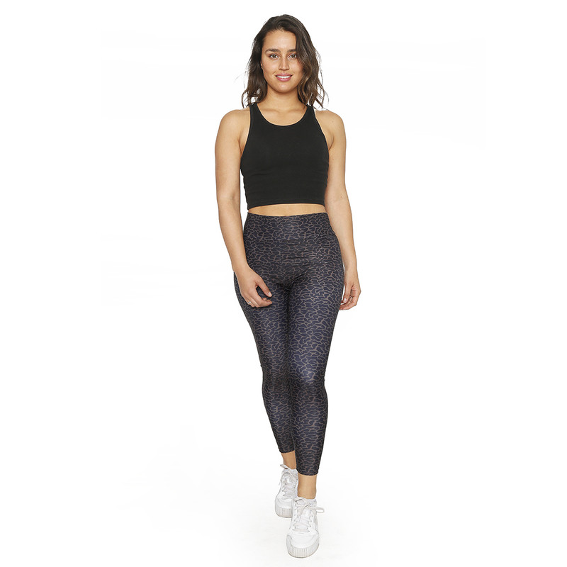 CALZA LEGGING MUJER H2O WEAR CAFÉ CON PRETINA JAGUAR - 6
