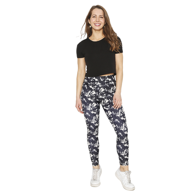 CALZA LEGGING MUJER H2O WEAR GRIS CON PRETINA TIE DYE - 1