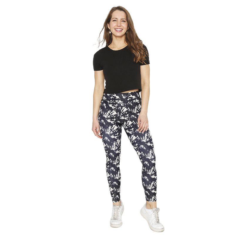 CALZA LEGGING MUJER H2O WEAR GRIS CON PRETINA TIE DYE - 1