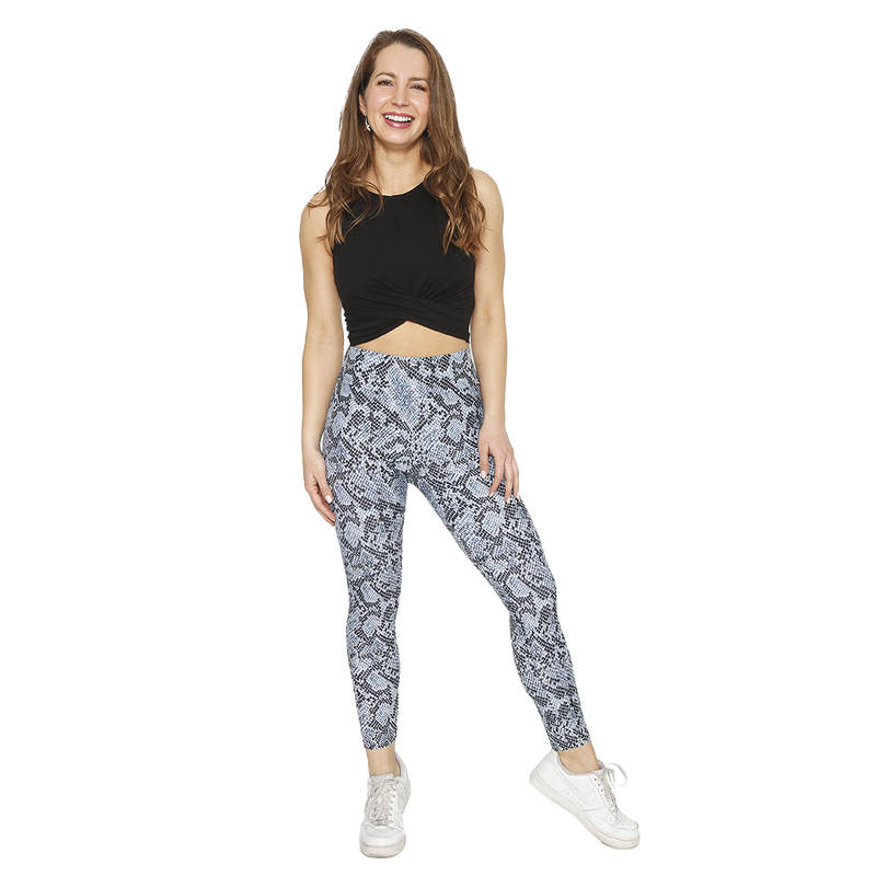 CALZA LEGGING MUJER H2O WEAR CELESTE CON PRETINA PITHON - 1