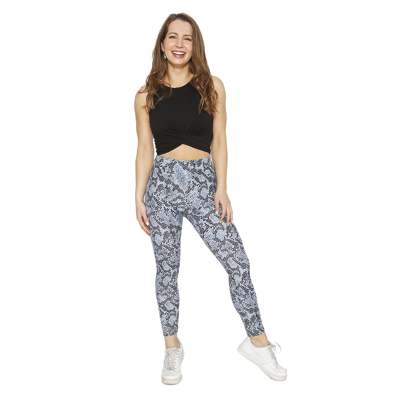 CALZA LEGGING MUJER H2O WEAR CELESTE CON PRETINA PITHON - 1