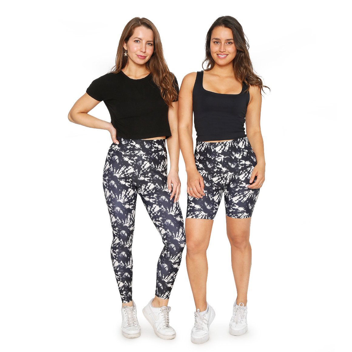 CALZA BIKER MUJER H2O WEAR GRIS CON PRETINA TIE DYE - 6