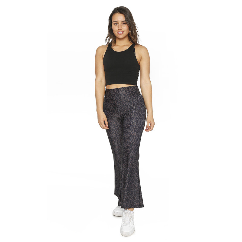 CALZA MUJER H2O WEAR CAFÉ FLARE CON PRETINA JAGUAR - 3