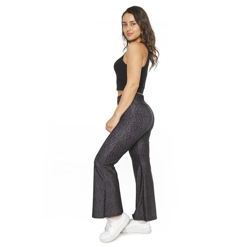 CALZA MUJER H2O WEAR CAFÉ FLARE CON PRETINA JAGUAR - 6