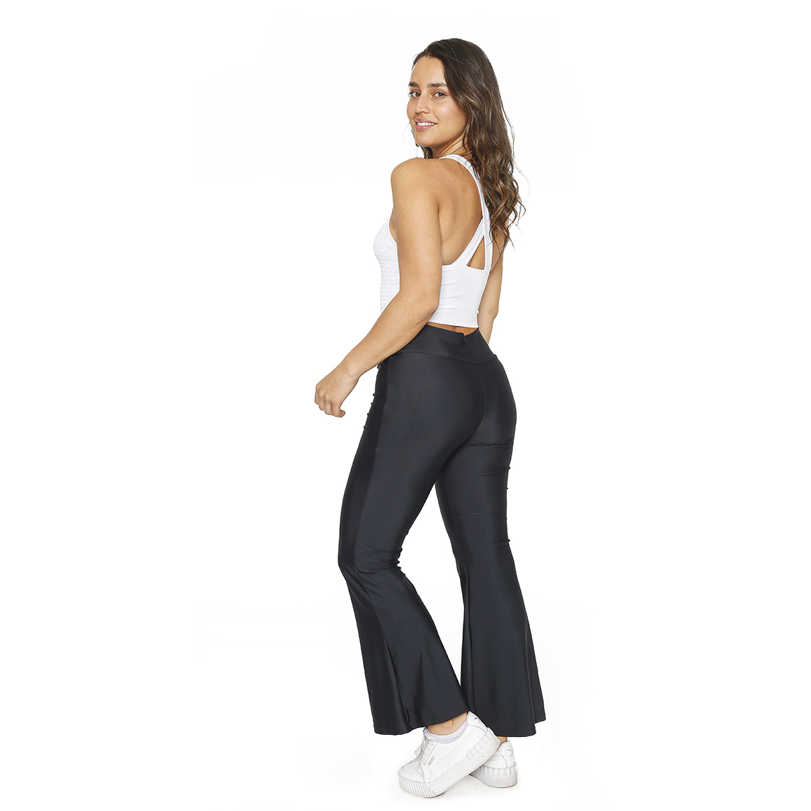 CALZA MUJER H2O WEAR NEGRA FLARE CON PRETINA - 5