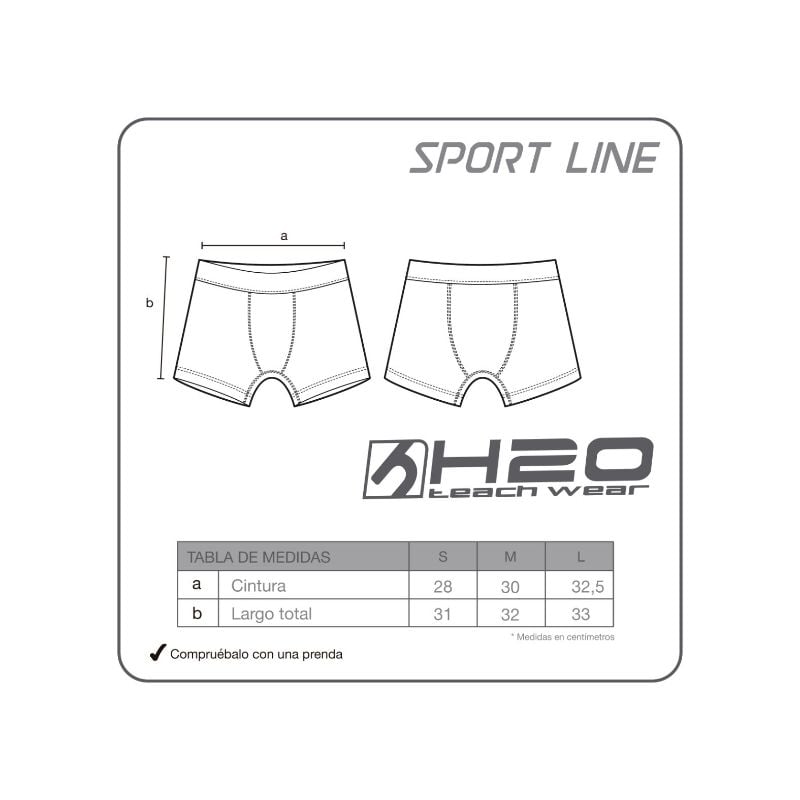 TRAJE DE BAÑO HOMBRE H2O WEAR SHORT LYCRA BLANCO - 4