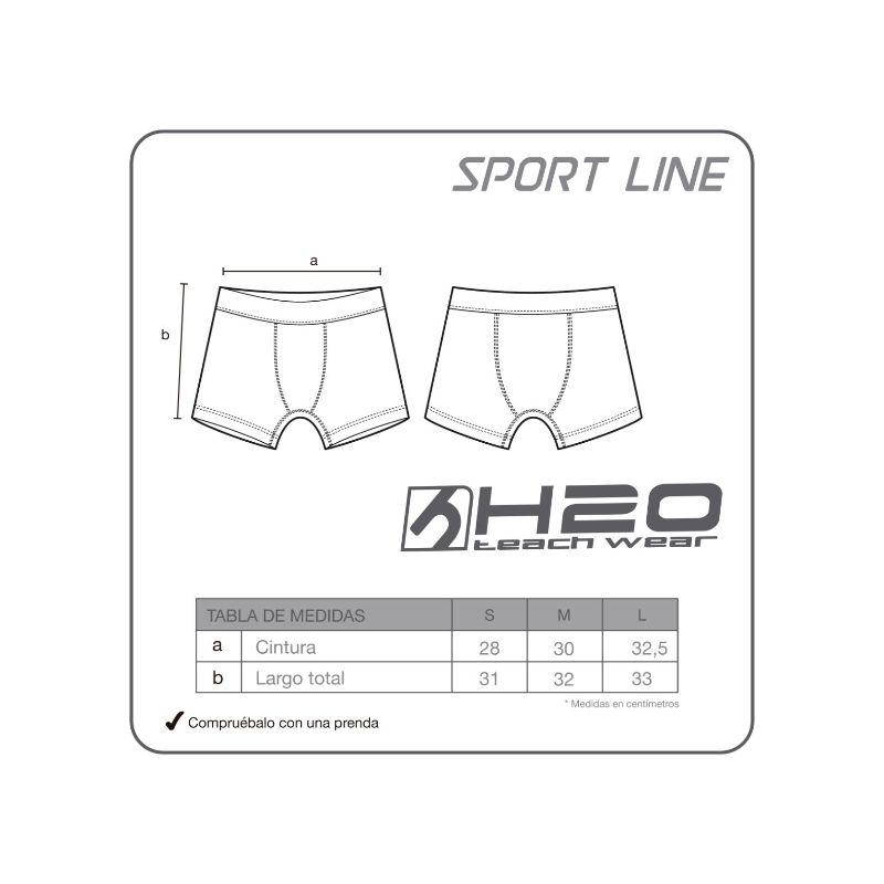 TRAJE DE BAÑO HOMBRE H2O WEAR SHORT LYCRA BLANCO - 4