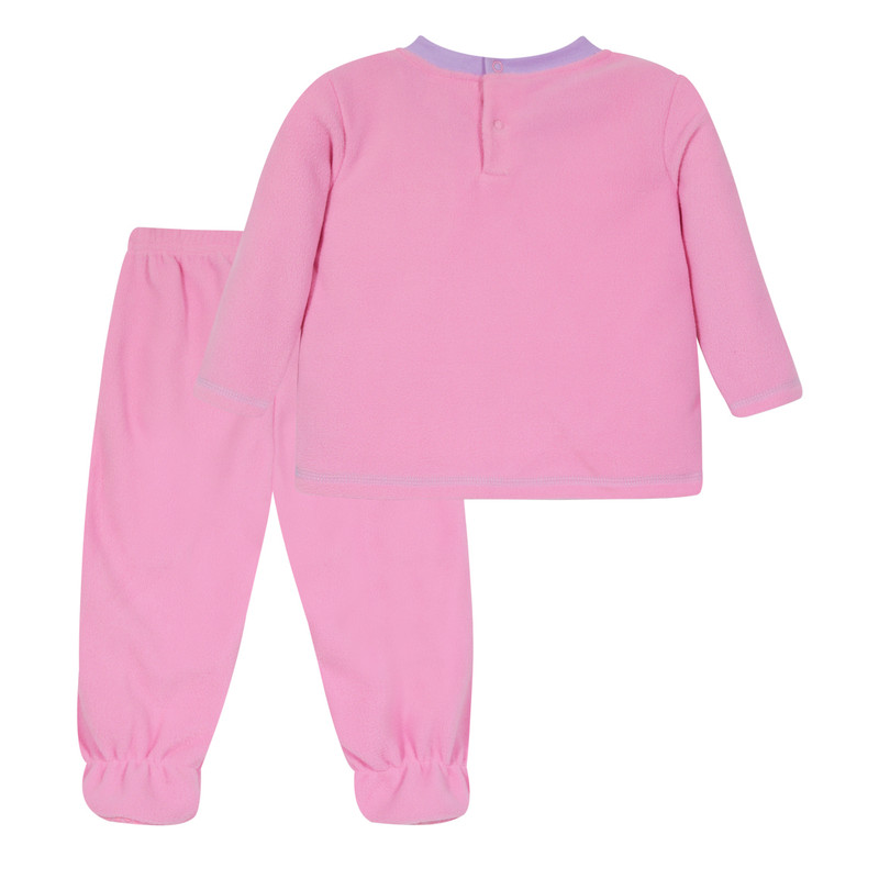 PIJAMA NIÑA H2O WEAR ROSADO BEBÉ CONJUNTO POLAR SUSTENTABLE - 2