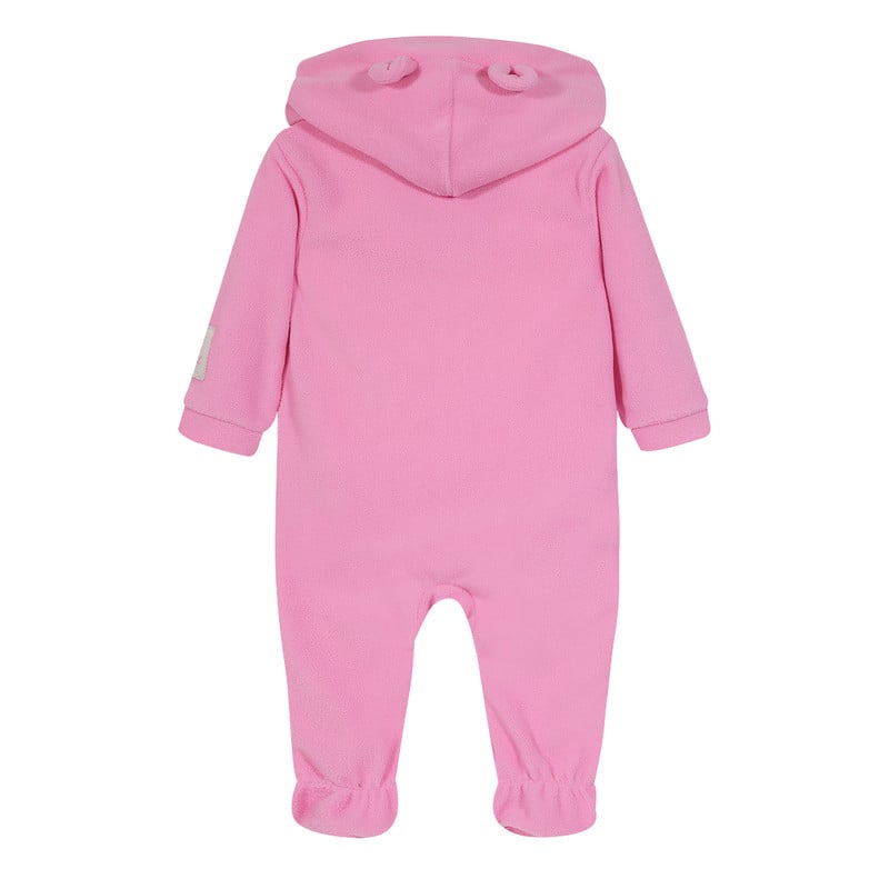 PIJAMA NIÑA H2O WEAR ROSADO BEBÉ ENTERO C/GORRO POLAR SUSTENTABLE - 2