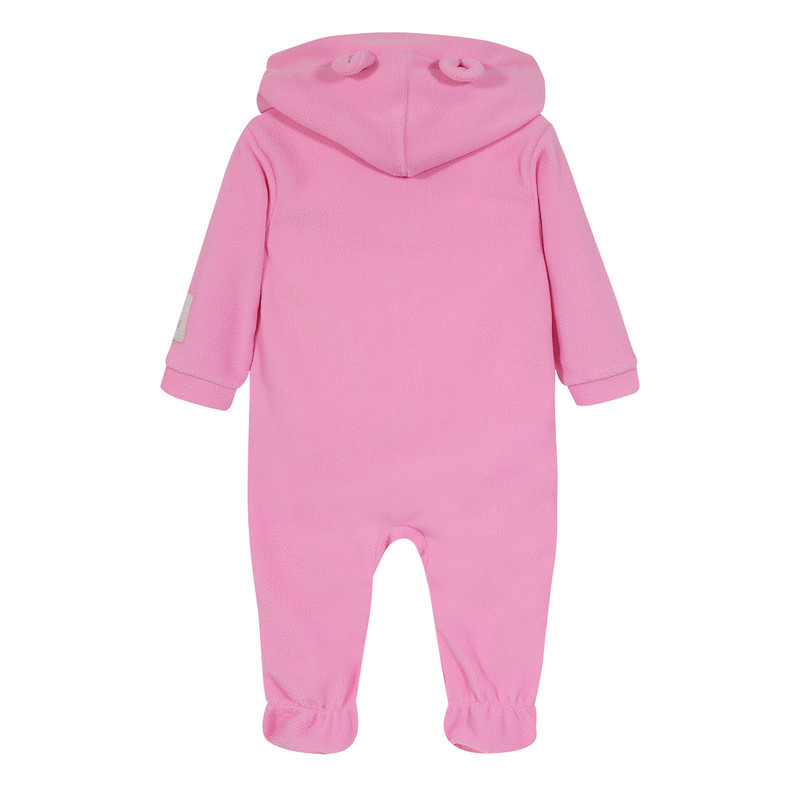 PIJAMA NIÑA H2O WEAR ROSADO BEBÉ ENTERO C/GORRO POLAR SUSTENTABLE - 2