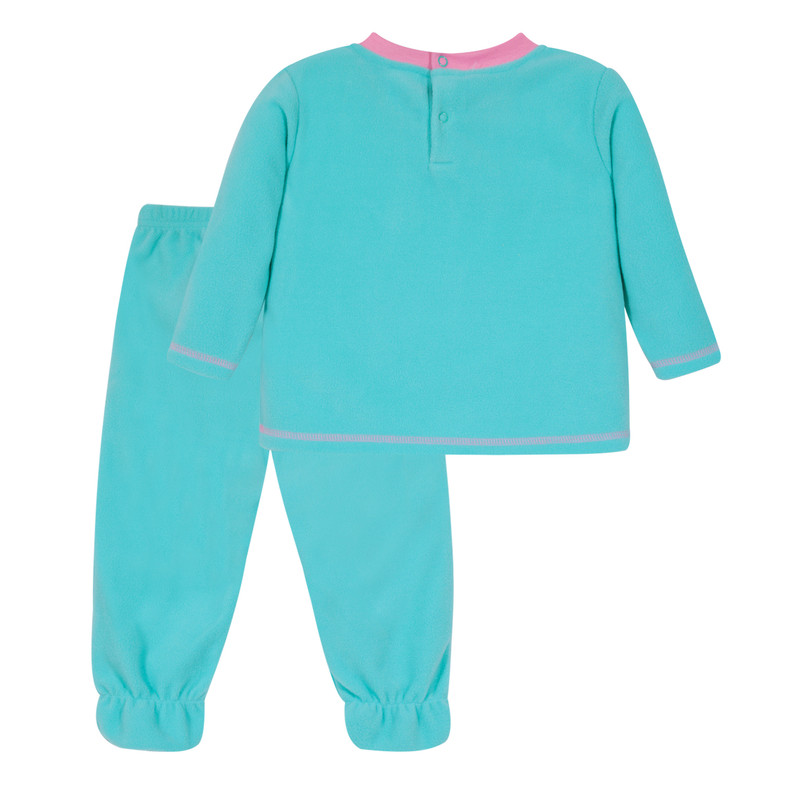 PIJAMA NIÑA H2O WEAR BEBÉ CONJUNTO POLAR SUSTENTABLE TURQUESA - 2