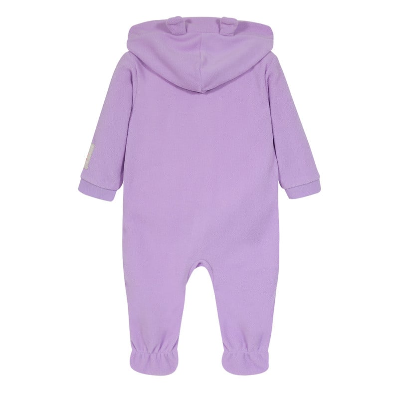 PIJAMA NIÑA H2O WEAR LILA BEBÉ ENTERO C/GORRO POLAR SUSTENTABLE - 2