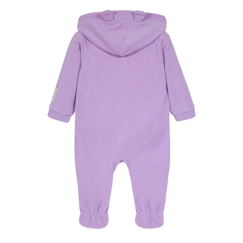 PIJAMA NIÑA H2O WEAR LILA BEBÉ ENTERO C/GORRO POLAR SUSTENTABLE - 2