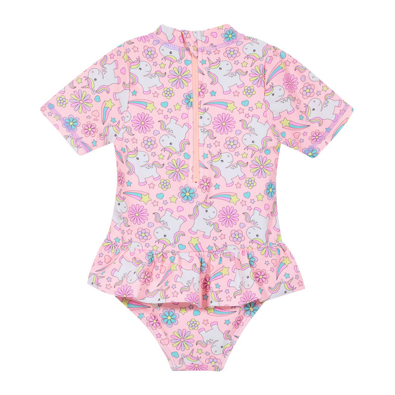 TRAJE DE BAÑO BEBE NIÑA H2O WEAR CORAL ENTERO UV50+ M/CORTA - 2