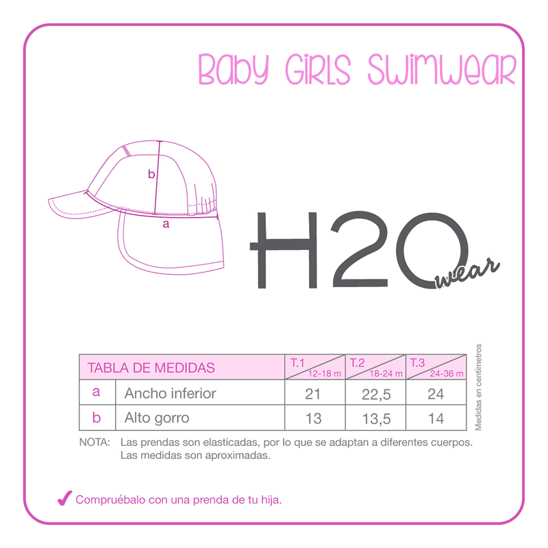 JOCKEY BEBE NIÑA H2O WEAR ROSADO UV50+ ESTAMPADO - 3