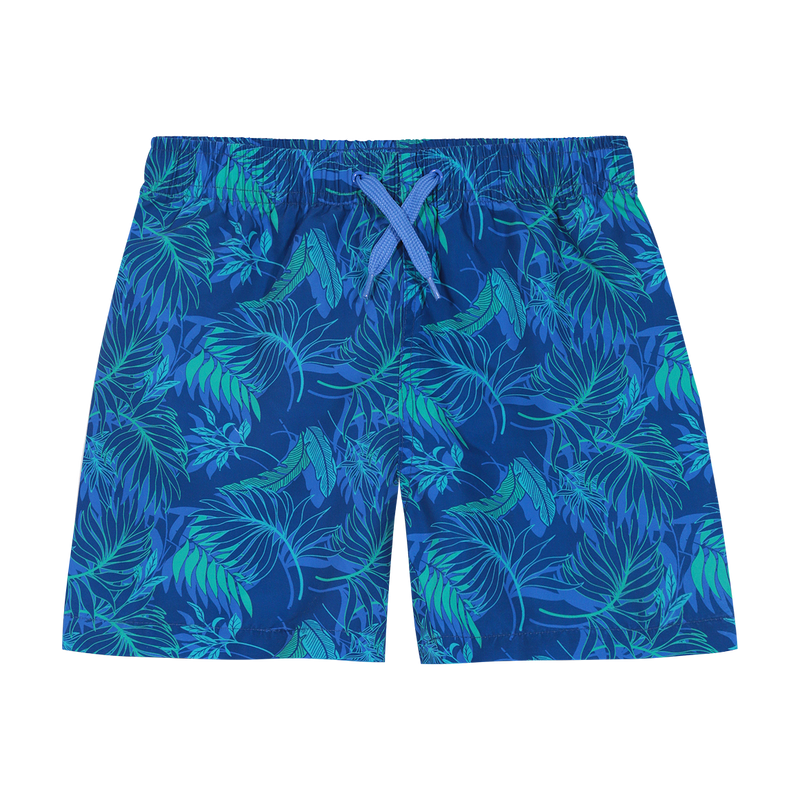 TRAJE DE BAÑO NIÑO H2O WEAR AZUL SHORT ESTAMPADO - 1
