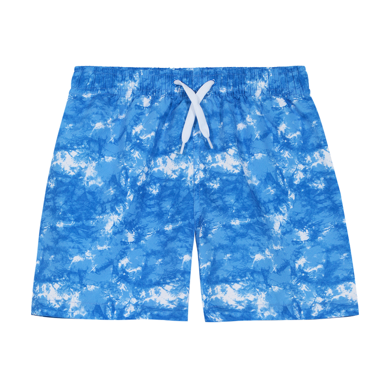 TRAJE DE BAÑO NIÑO H2O WEAR CELESTE SHORT ESTAMPADO - 1
