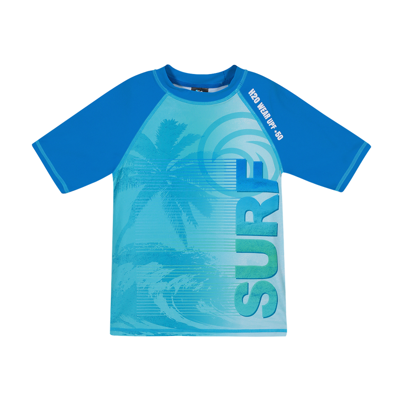 POLERA NIÑO UV50+ H2O WEAR M/CORTA TURQUESA - 1