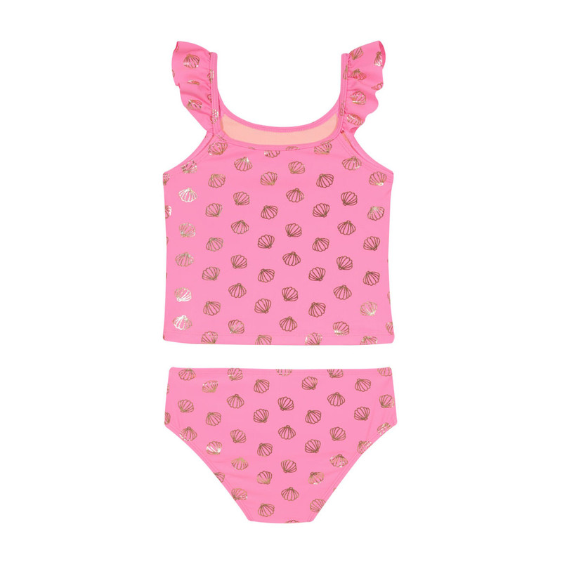 TRAJE DE BAÑO NIÑA H2O WEAR CORAL TANKINI UV30+ TOP CON MANGAS PARA - 2