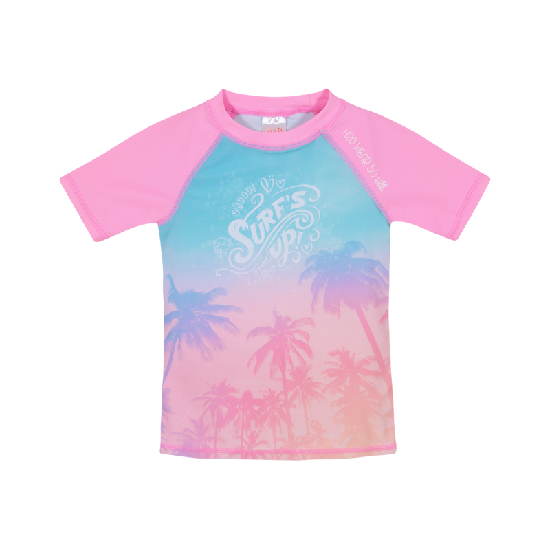 POLERA NIÑA H2O WEAR ROSADA UV50+ M/CORTA - 1