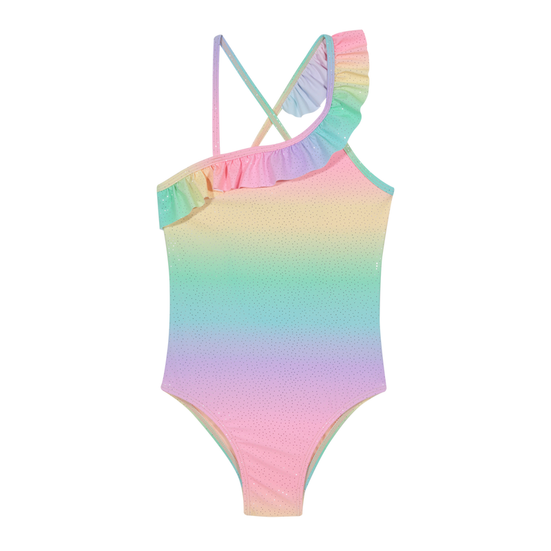 TRAJE DE BAÑO NIÑA H2O WEAR ROSADO ENTERO UV30+ UN HOMBRO PARA - 1
