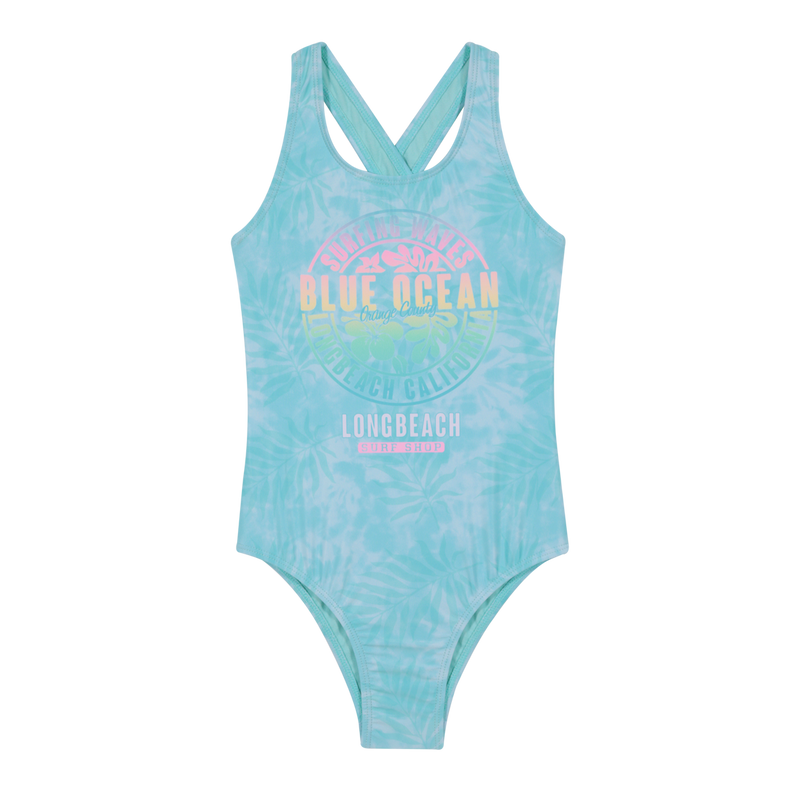 TRAJE DE BAÑO NIÑA H2O WEAR TURQUESA ENTERO UV30+ - 1