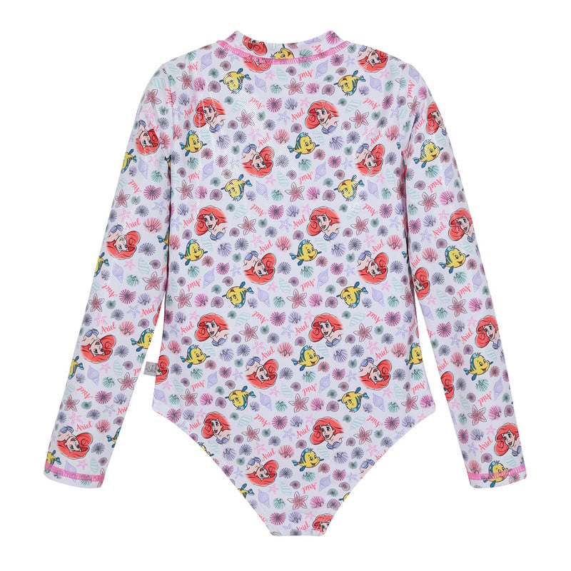 TRAJE DE BAÑO NIÑA DISNEY BLANCO ENTERO UV50+ PRINCESAS M/LARGA - 2