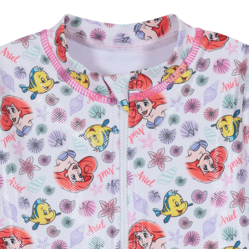 TRAJE DE BAÑO NIÑA DISNEY BLANCO ENTERO UV50+ PRINCESAS M/LARGA - 3