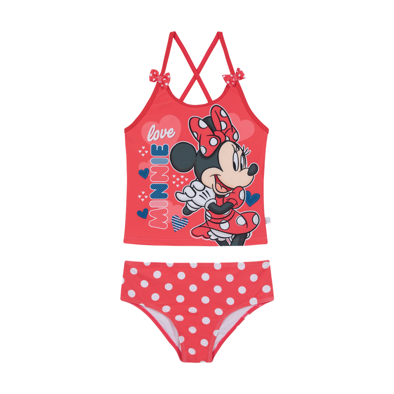 TRAJE DE BAÑO NIÑA DISNEY ROJO TANKINI MINNIE - 1