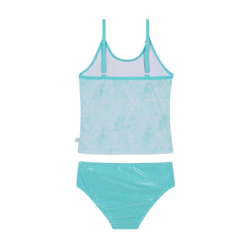 TRAJE DE BAÑO NIÑA DISNEY VERDE TANKINI FROZEN C/VUELOS - 2