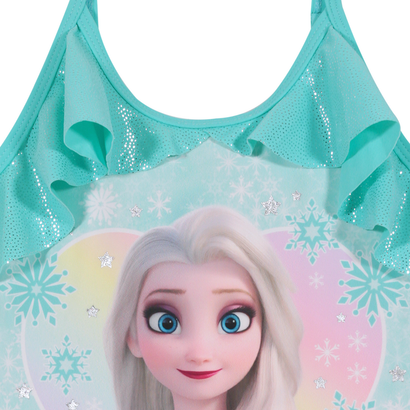 TRAJE DE BAÑO NIÑA DISNEY VERDE TANKINI FROZEN C/VUELOS - 3