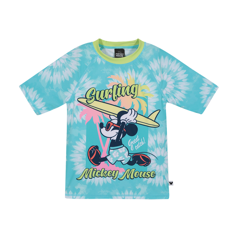 POLERA NIÑO DISNEY CELESTE UV50+ MICKEY M/CORTA - 1