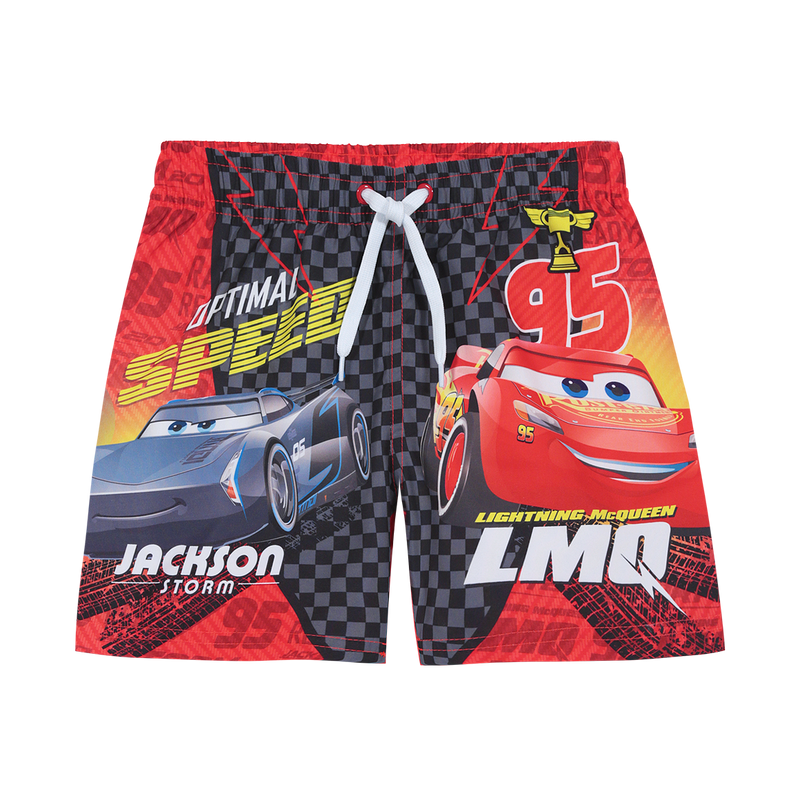 TRAJE DE BAÑO NIÑO DISNEY ROJO SHORT CARS - 1