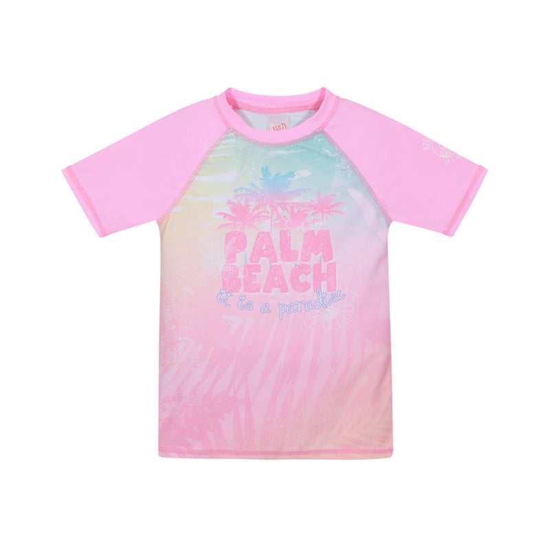 TRAJE DE BAÑO NIÑA H2O WEAR POLERA UV50+ MANGA CORTA - 1