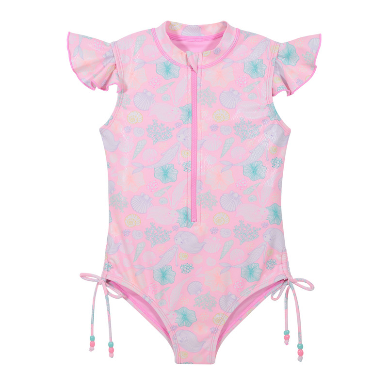 TRAJE DE BAÑO NIÑA H2O WEAR CORAL MANGA CORTA UV30+ - 1