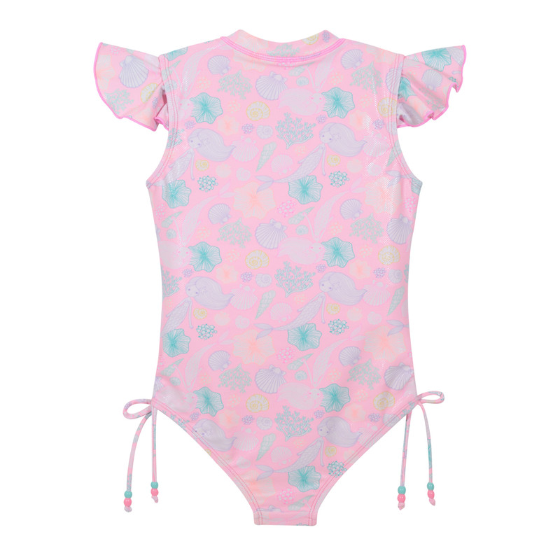 TRAJE DE BAÑO NIÑA H2O WEAR CORAL MANGA CORTA UV30+ - 2