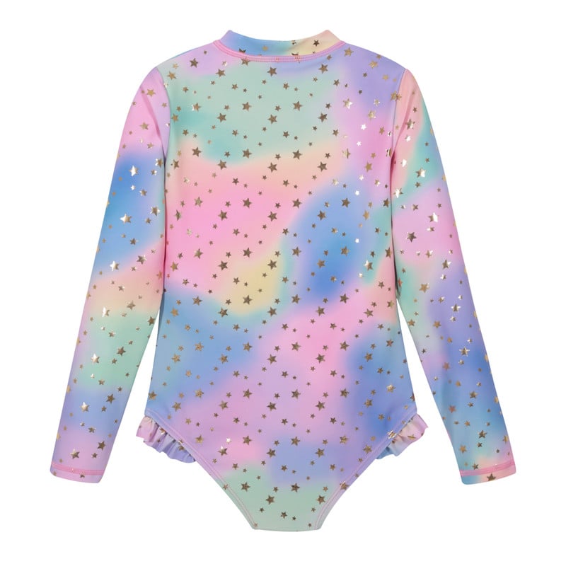 TRAJE DE BAÑO NIÑA H2O WEAR UV30+ FOLIA DORADA - 2
