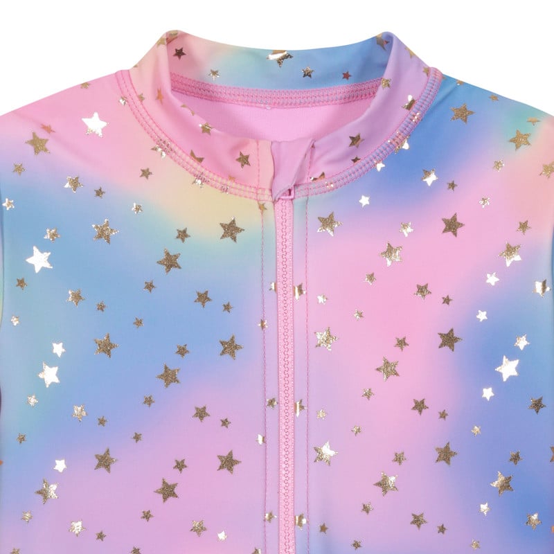 TRAJE DE BAÑO NIÑA H2O WEAR UV30+ FOLIA DORADA - 3