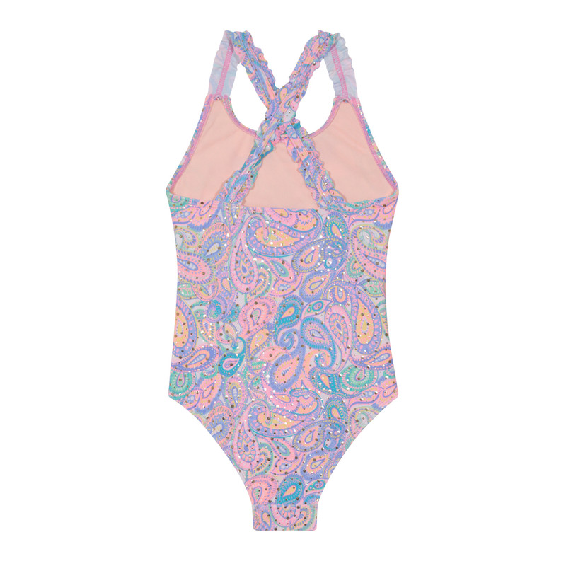 TRAJE DE BAÑO NIÑA H2O WEAR CUT OUT UV30+ FOLIA DORADA - 2