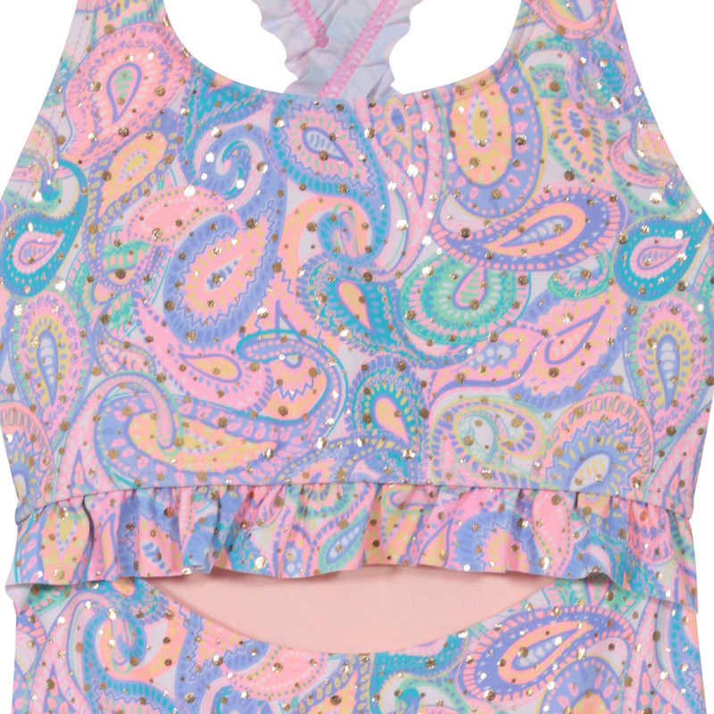 TRAJE DE BAÑO NIÑA H2O WEAR CUT OUT UV30+ FOLIA DORADA - 3