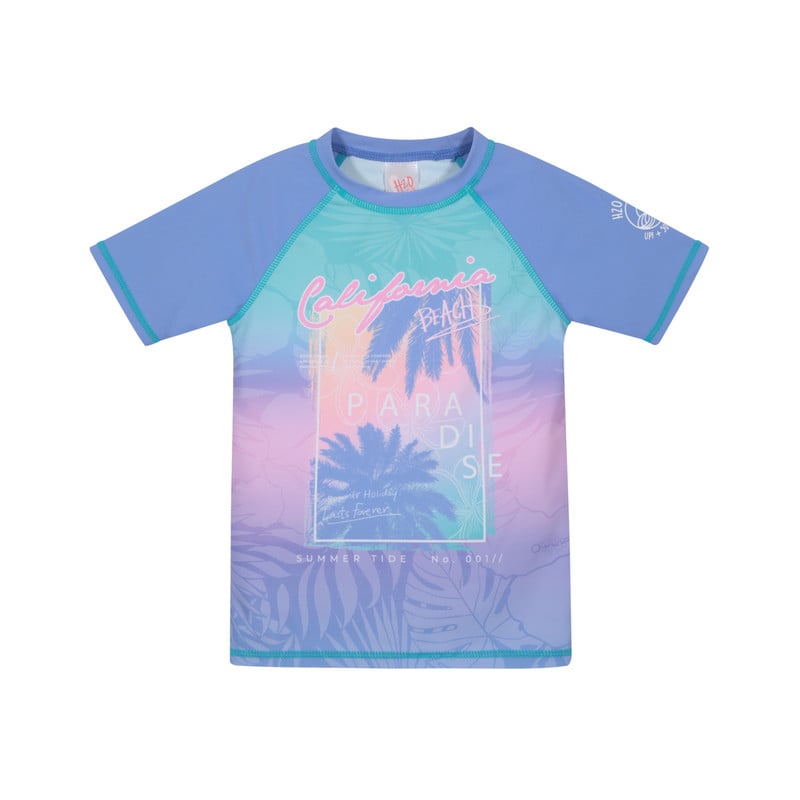 TRAJE DE BAÑO NIÑA H2O WEAR POLERA UV50+ MANGA CORTA - 1