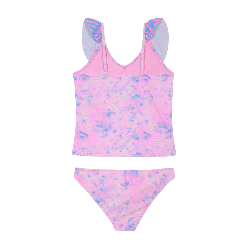 TRAJE DE BAÑO NIÑA H2O WEAR ROSADO TEENS TANKINI UV30+ EN V - 2