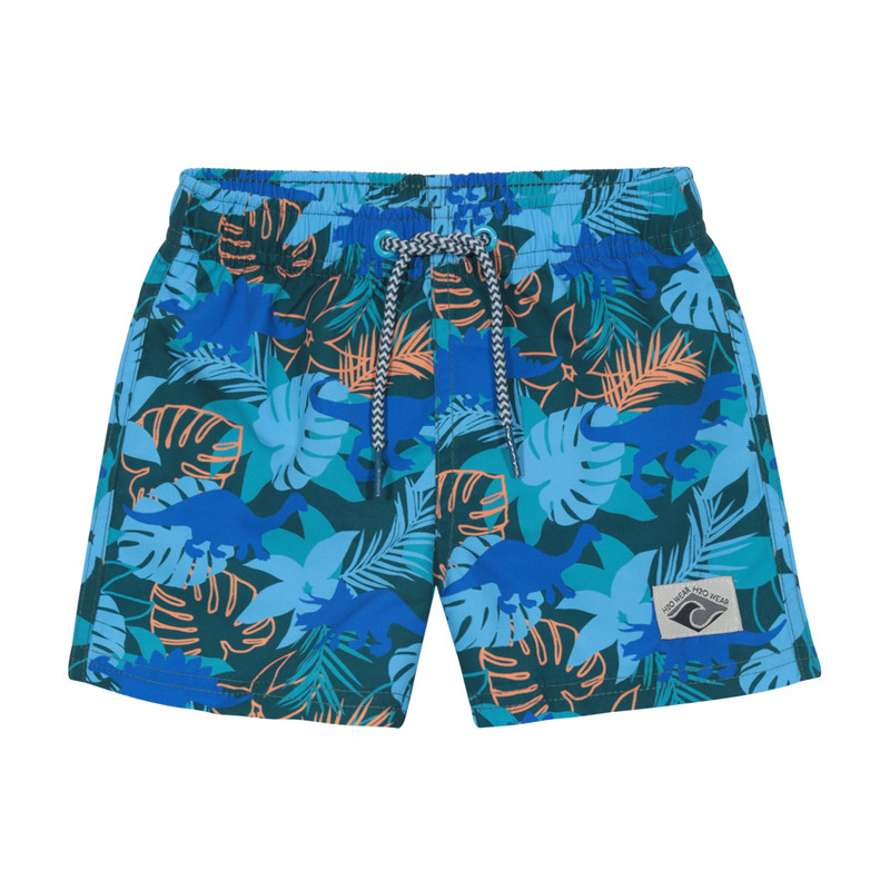 TRAJE DE BAÑO BEBE NIÑO SHORT H2O WEAR AZUL EST. TROPICAL - 1