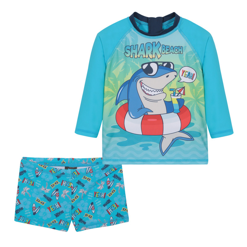 TRAJE BAÑO H2O WEAR BEBE NIÑO SET UV50+ MANGA LARGA - 1
