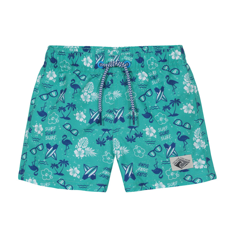 TRAJE DE BAÑO BEBE NIÑO SHORT H2O WEAR TURQUESA EST. FLAMENCO - 1