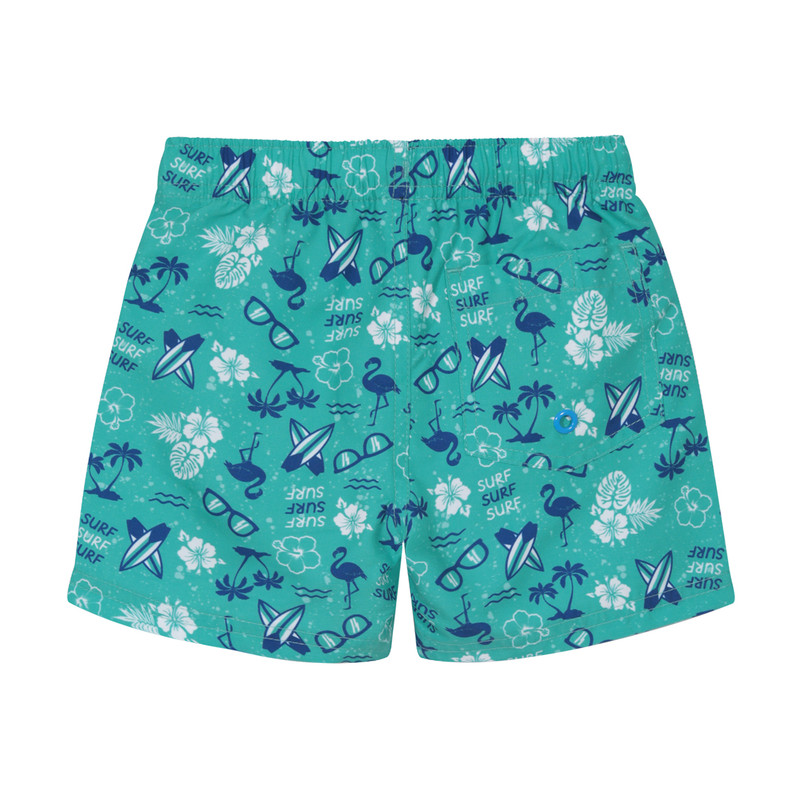 TRAJE DE BAÑO BEBE NIÑO SHORT H2O WEAR TURQUESA EST. FLAMENCO - 2